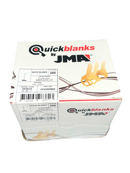 JMA SLG4E-250 Jumbo Key Blank Box Package 250 Pack