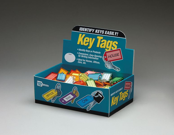 Lucky Line 10100 Key Tag w/Ball Chain 100/Box - Assorted Colors