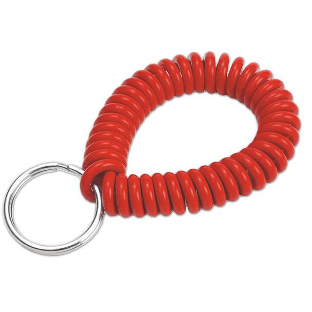 Lucky Line 41070 Wrist Coil, Key Chain - Red (10-Pack)