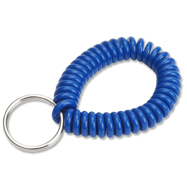 Lucky Line 41035 Blue Wrist Coil, Key Chain (10 pack)