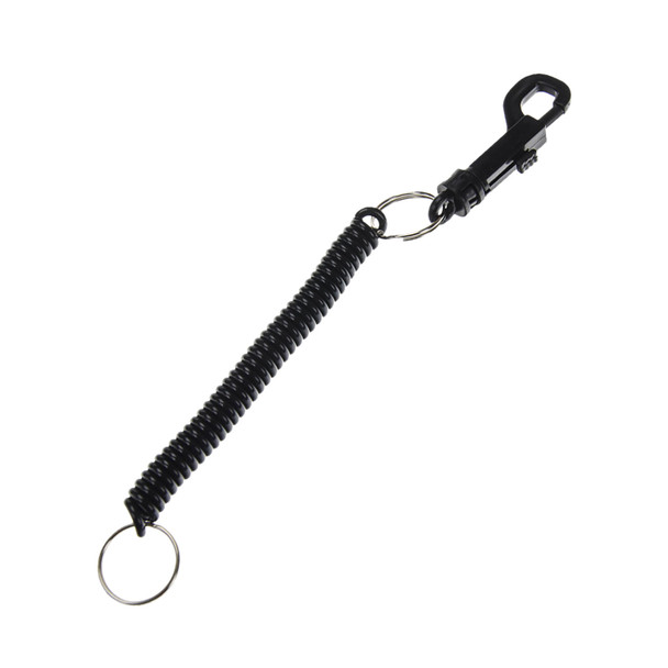 Lucky Line 41620 Black Jean Ring & Coil Key Chain 10 Pack