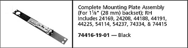 Backplate Assembly 3030-19-41 1-1/8 RH/RHR