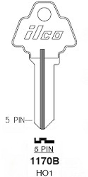 Ilco 1170B Key Blank Challenger HO1