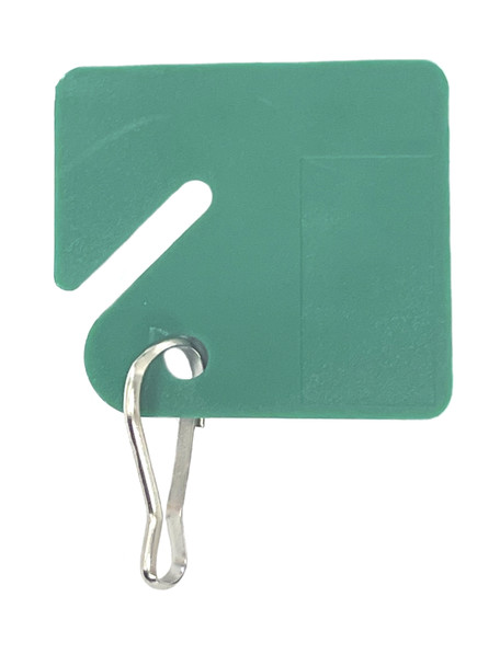 Lukcy Line 26640 Square Notch Key Tags in Green Color