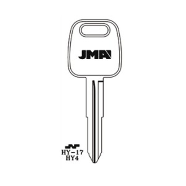 Key blank, JMA HY17 for Hyundai HY4/X187