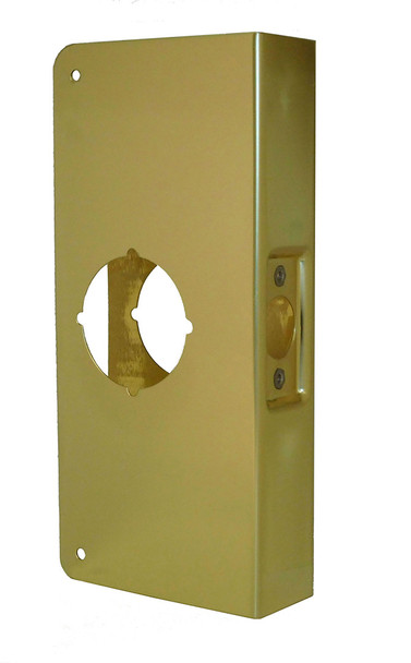Don-Jo 4 PB CW Wrap Around Plate - Brass Finish