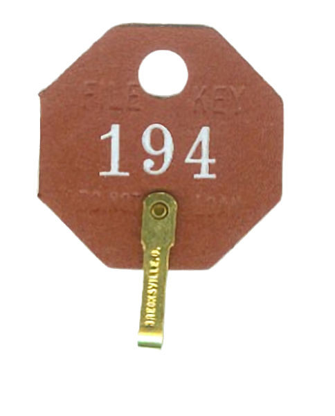 ケージ・アクセサリー TAGATA Lund 508A Key Tags, Octaganol Red Fibre Numbered