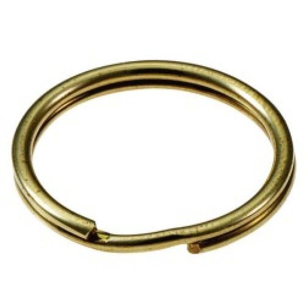 Split Ring, 7/8" Brass Plate