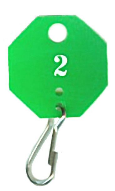 Lund 507-C Green Numbered Tags