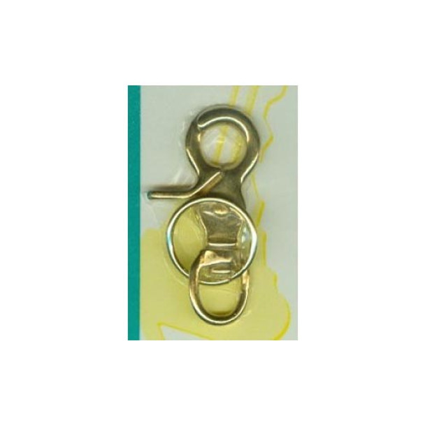 Lucky Line 44001 Key Ring Trigger Snap Solid Brass