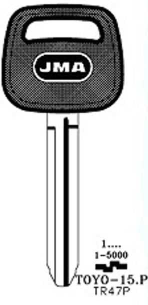 JMA TOYO-15P Key Blank Line Drawing Profile Image