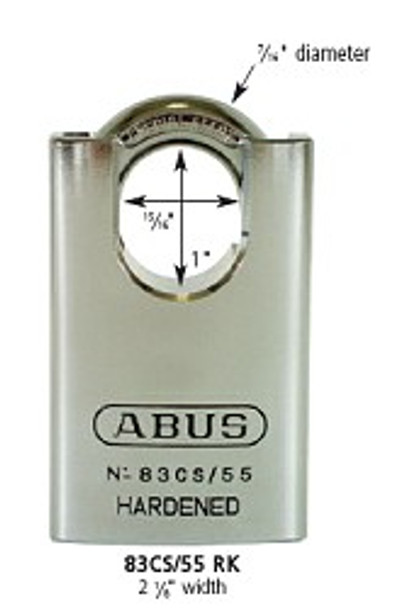 ABUS 83CS/55-300 Padlock, Schlage (Zero-Bitted)