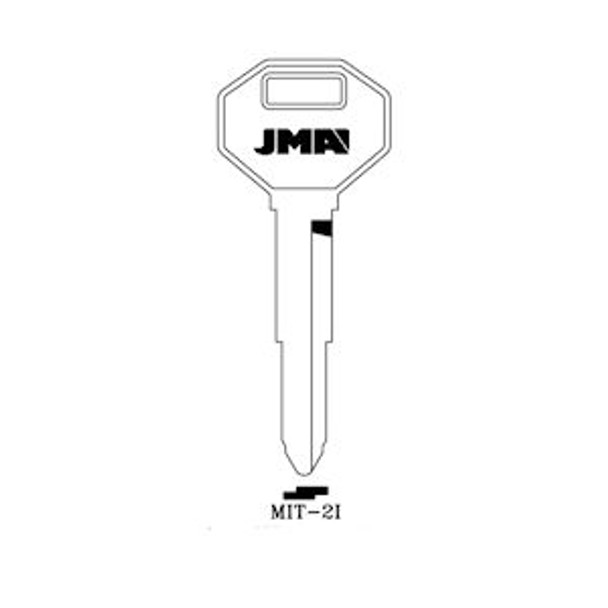 JMA MIT-2I Key Blank Line Drawing Profile