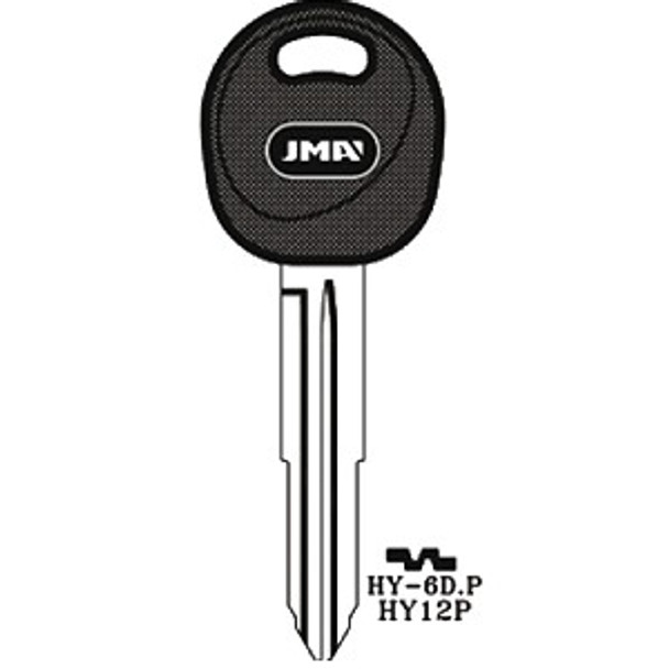 JMA HY-6DP Key Blank Image Line Drawing Profile