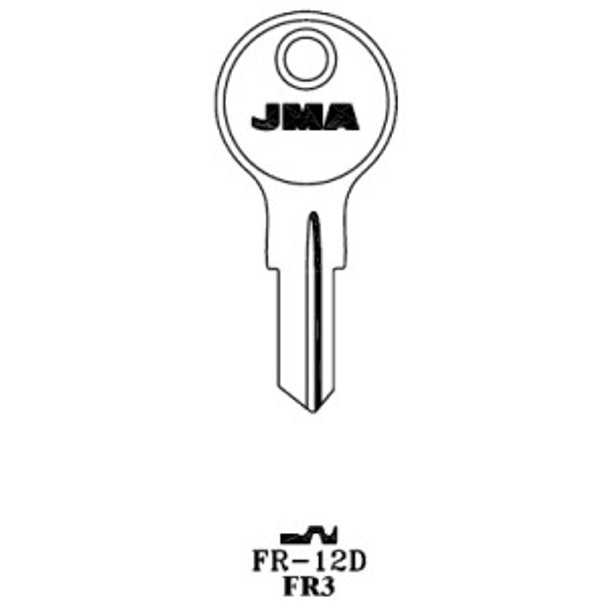 JMA FR-12D Key Blank for Fort FR3