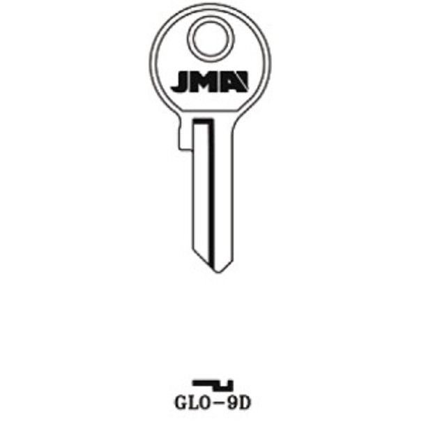 Key blank, JMA GLO9D for Globe