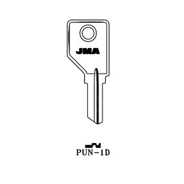 JMA PUN-1D Key Blank for Pundra 1866-10