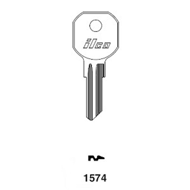 Ilco 1574 Key Blank Line Drawing Profile Image