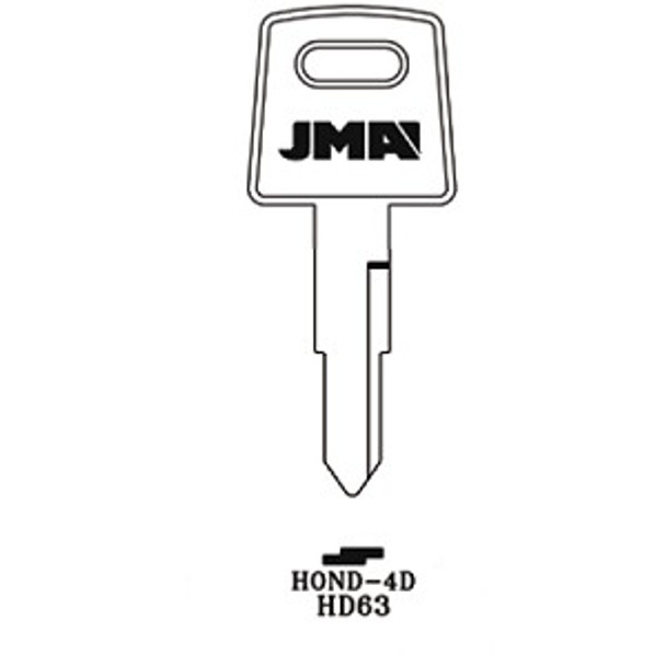 JMA HOND-4D Key Blank for Honda HD63/X84