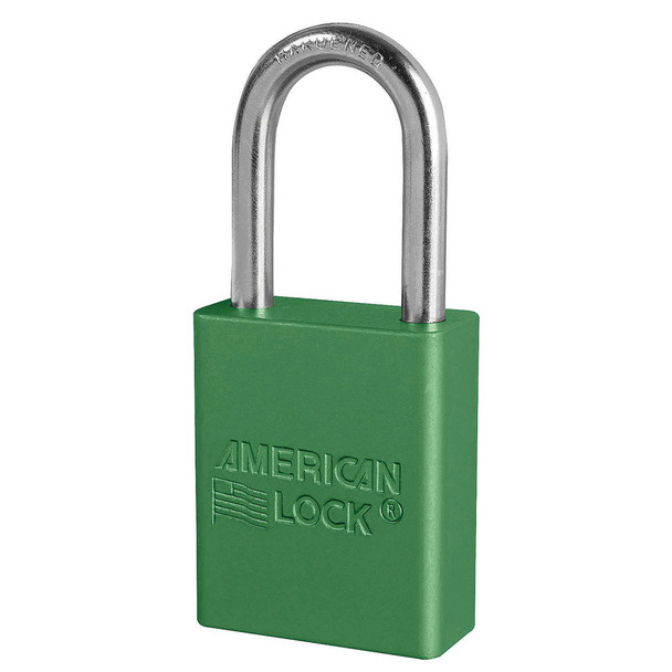 American Lock A1106WO GRN Green Padlock, Without Cylinder
