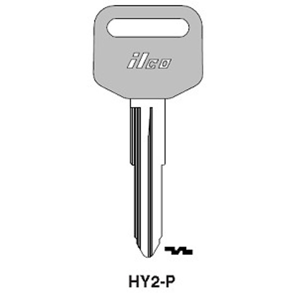 Key blank, Hundai EZ HY2/X160 (RH)