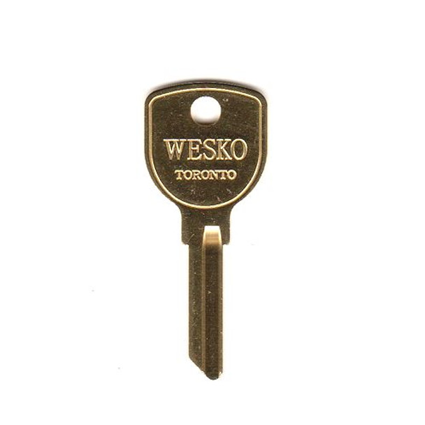 Wesko Steelcase Removal Key Blank, FR Series