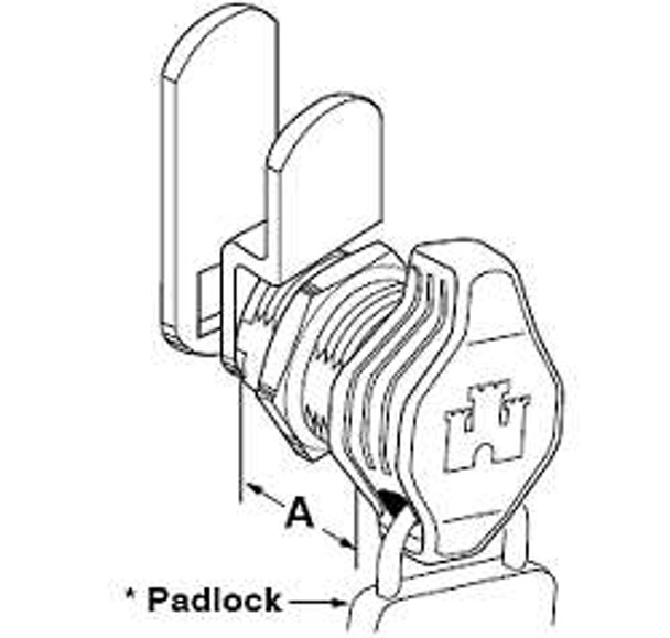 Cam Lock, Thumb Turn 7/8" - Lockable