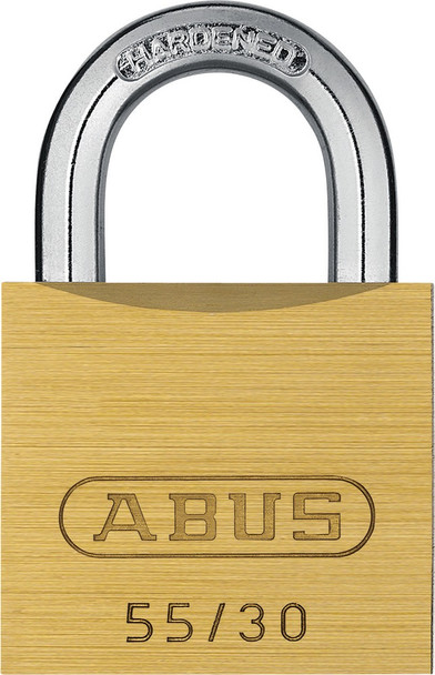 Abus 55/30 KD Brass Body Padlock, Keyed Different