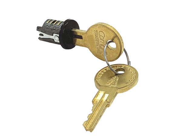 Compx Timberline Bronze Finish plug with 2 keys