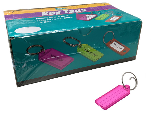 Lucky Line 12300-68 Magenta Key Tags 100 per package