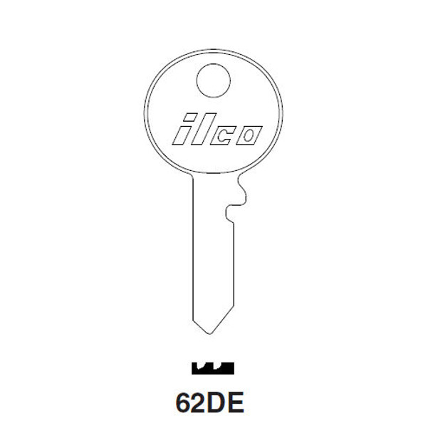 Ilco 62DE Key Blank for British Auto