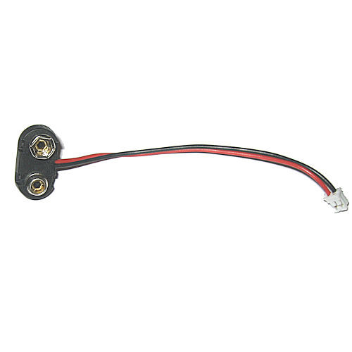 LAMPVPATH 9V Batterieanschlüsse – 5 Stück, T-Typ Mit 15 Cm Kabel, Hartes ABS-Gehäuse