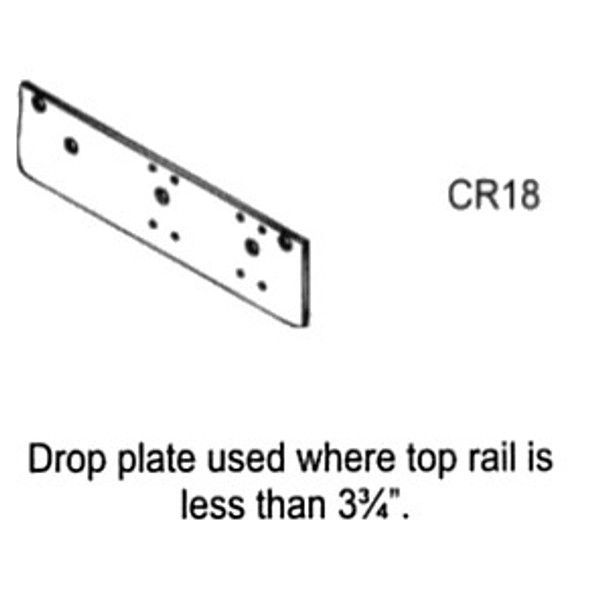Closer, Drop Plate for CR441 CR18 AL