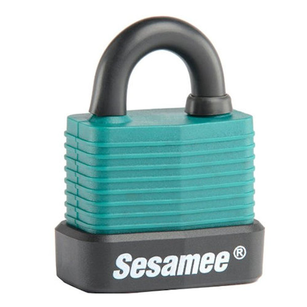 Weather Covered Padlock, Sesamee K45110-Green