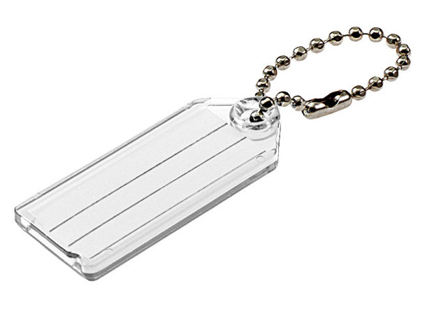 Key Tag w/Ball Chain 101, CLEAR Singles