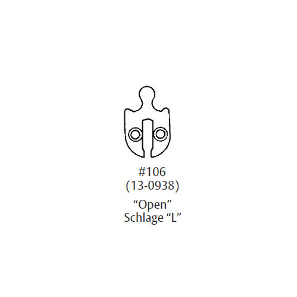 Sargent 13-0938 Replacement cam only line drawing