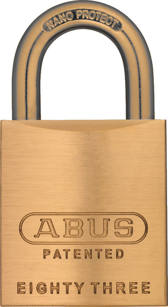 Abus 83/45-400 Brass Body Padlock, Corbin Keyway, Custom Keyed