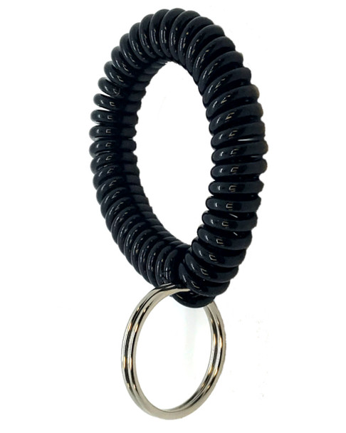 BLACK Wrist Coil, Key Chain (sold each)