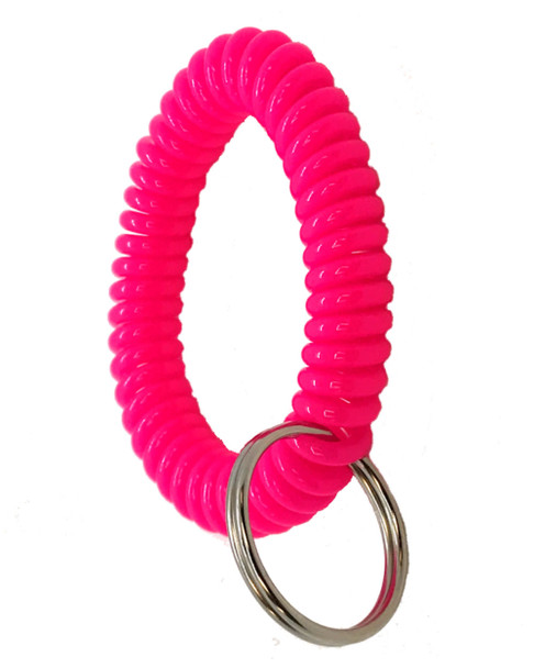 NEON PINK Wrist Coil, Key Chain (sold each)