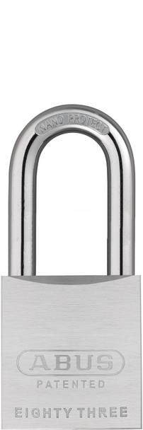 Abus 83/50-200 Chrome Plated Brass Padlock with Kwikset Keyway and 3" Shackle, Zero Bitted