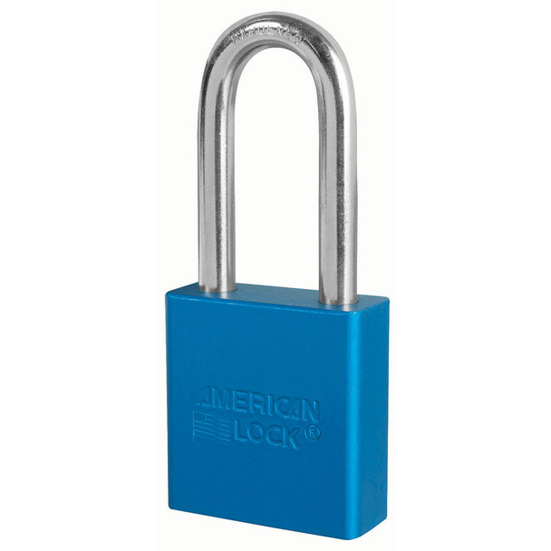 American Lock A1206 Blue Padlock, Factory Keyed