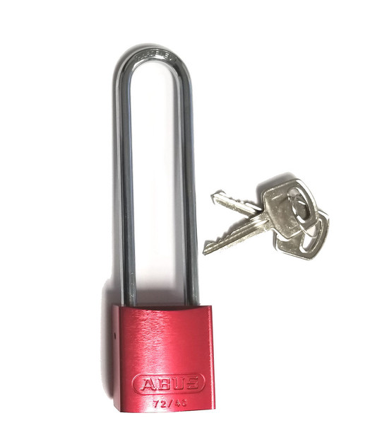 Abus 72HB/40-100 Red Padlock,  Keyed Alike TT00019