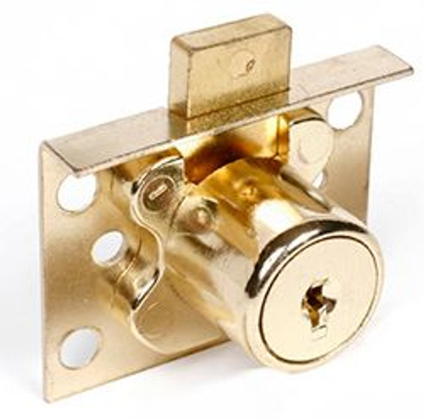 CCL 02065 7/8 US4 Satin Brass Half Mortised Desk Lock