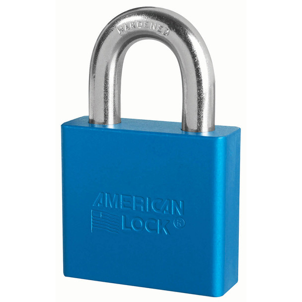 American Lock A1305 Blue Padlock, Custom Keyed