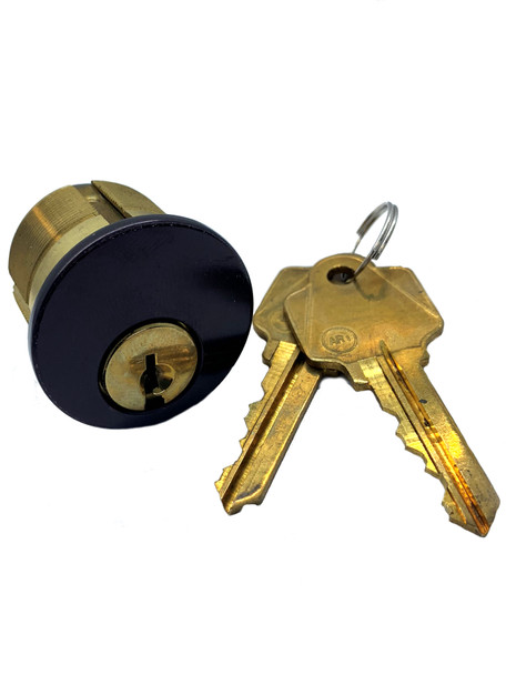 GMS M100-AW-10B Mortise Cylinder 1in, Arrow AR1, Keyed Alike (2-Pack)