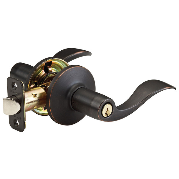 Master Lock WL0112P Entry Lock, Aged Bronze Wave Lever, Keyed Alike (2-Pack)