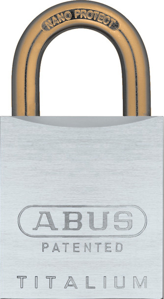 Abus 83AL/45-300 Brushed Aluminum Padlock with Brass Shackle, Zero Bitted