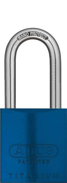 Abus 83AL/45 Blue Padlock with 2" Shackle, Schlage C Keyway, Custom Keyed