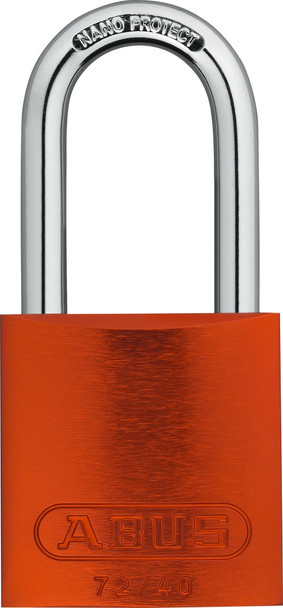 Abus 72HB/40-40 Orange Padlock, Factory Keyed