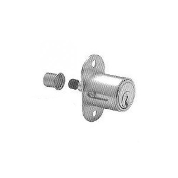 Olympus 300SD Sliding Door Lock, Brushed Chrome/26D, Factory Keyed